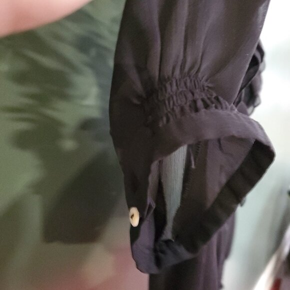 Suzy Shier | Sheer Black Blouse - Picture 4 of 4